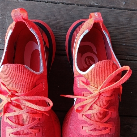 Nike React Infinity Run Flyknit CD4371-600 Red Bla - Picture 7 of 11